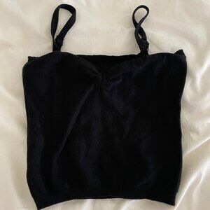 Black Cropped Camisole